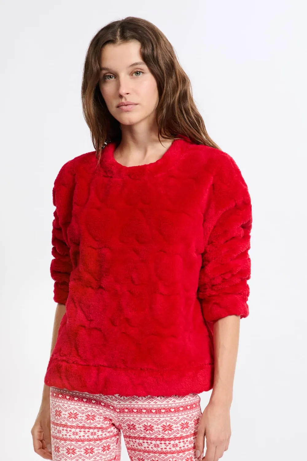 Online ETAM Conjunto de pijama de 2 piezas con estampado ROJO
