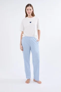 Best ETAM Conjunto de pijama de 3 piezas con estampado AZUL
