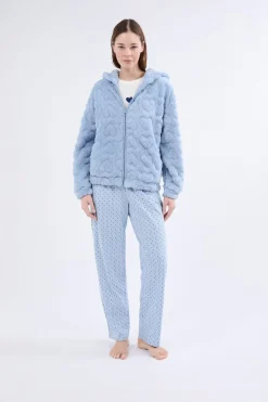 Best ETAM Conjunto de pijama de 3 piezas con estampado AZUL