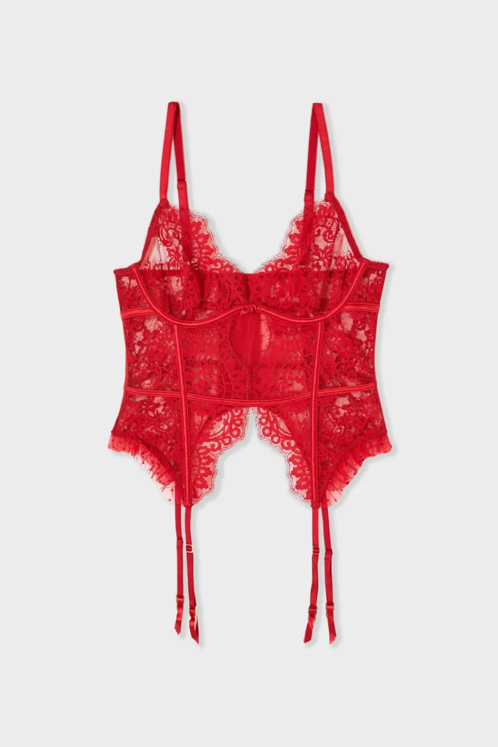 Clearance ETAM Corpiño de encaje ROJO
