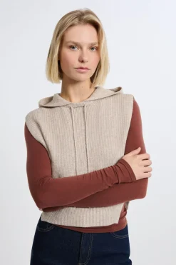 ETAM Cuello con capucha BEIGE
