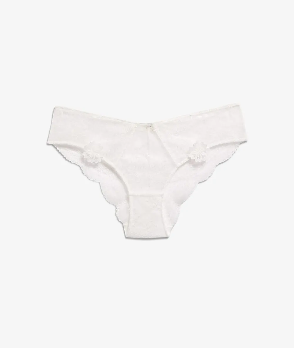 Discount ETAM Culote de encaje floral CRUDO