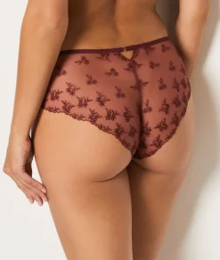 Outlet ETAM Culote de tul bordado TERRACOTA