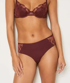 Outlet ETAM Culote de tul bordado TERRACOTA