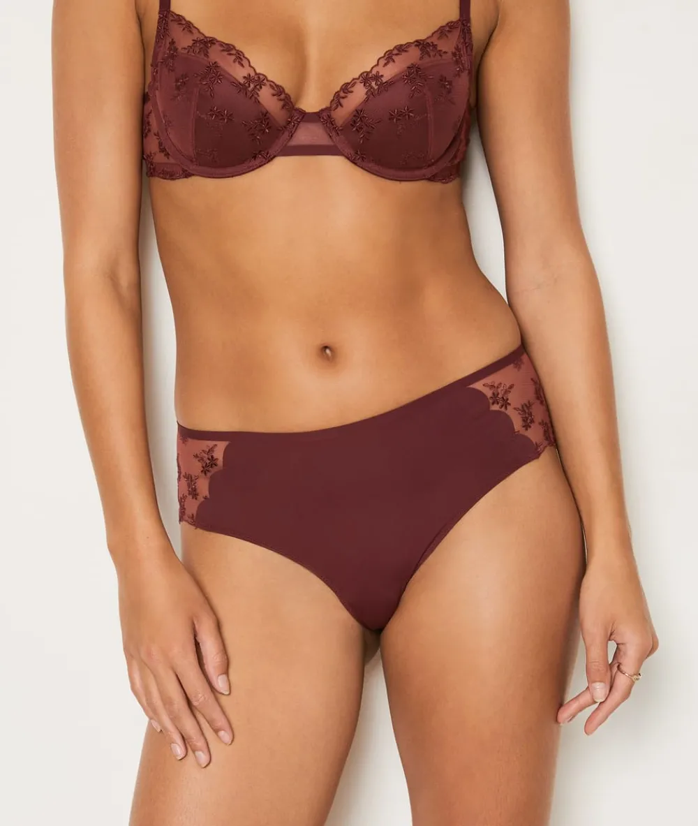 Outlet ETAM Culote de tul bordado TERRACOTA