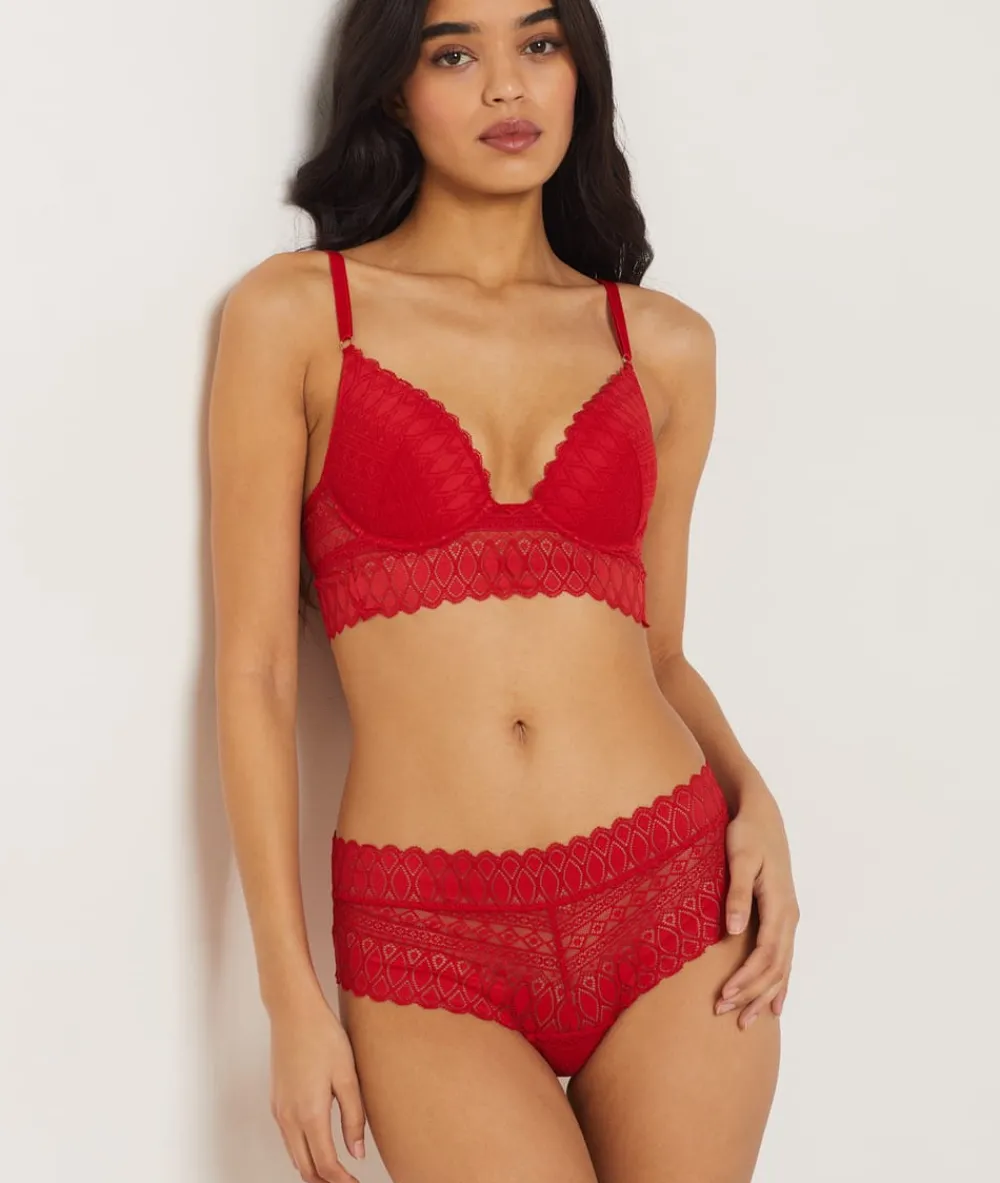 Clearance ETAM Culote encaje gráfico ROJO