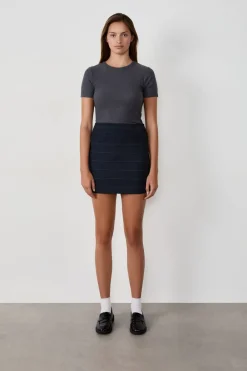 New ETAM Falda corta a rayas ENCRE