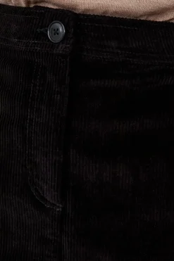 Outlet ETAM Falda corta de terciopelo NEGRO