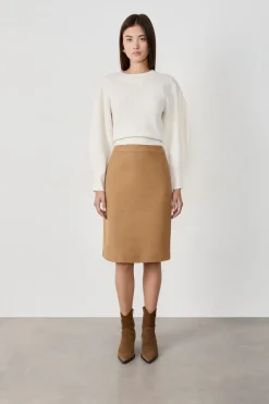 Sale ETAM Falda midi TOPO