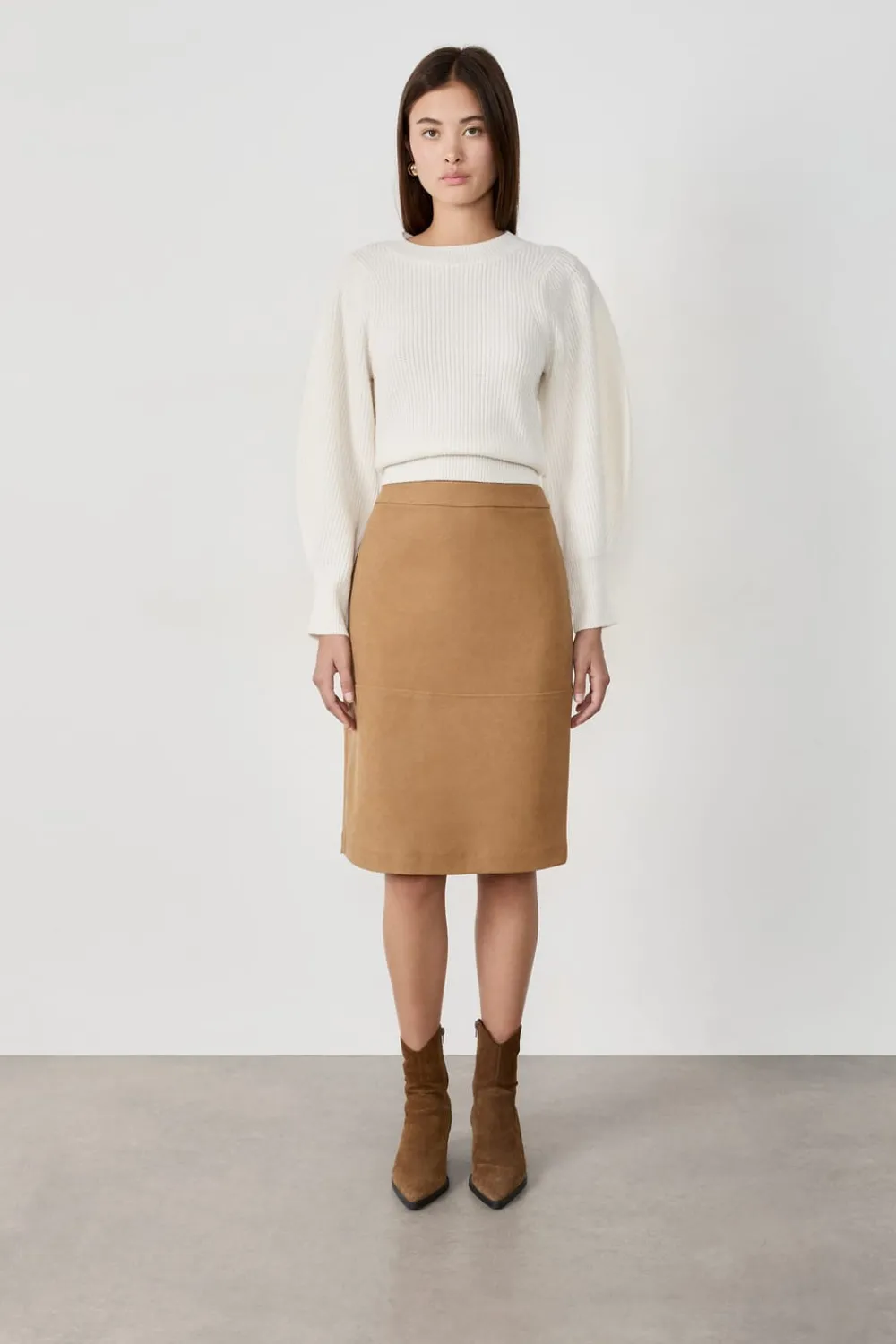 Sale ETAM Falda midi TOPO