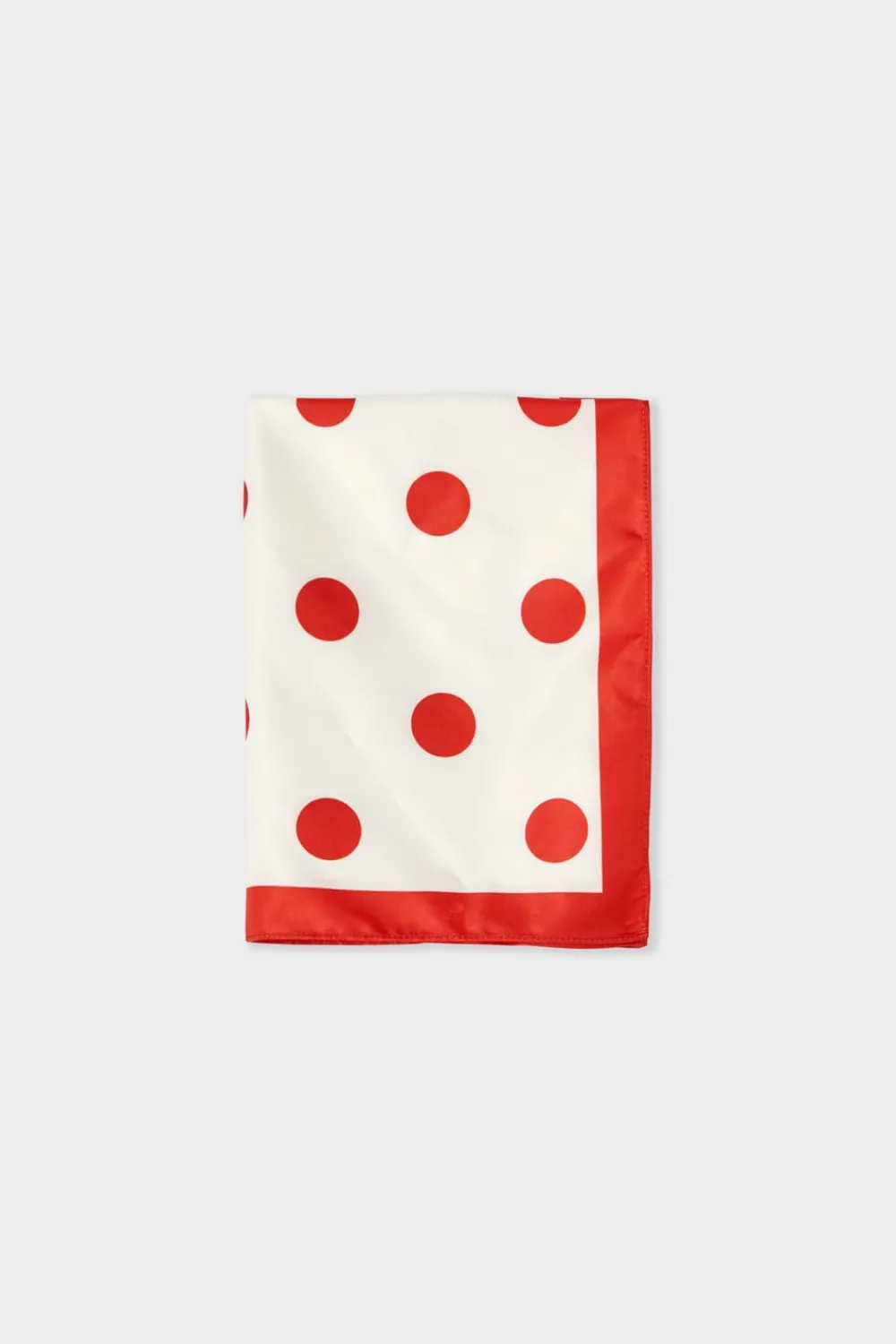 Discount ETAM Foulard en soie à motifs coeurs ROUGE