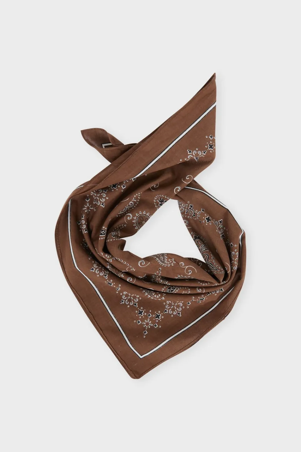 Discount ETAM Foulard estampado de algodón CHOCOLATE