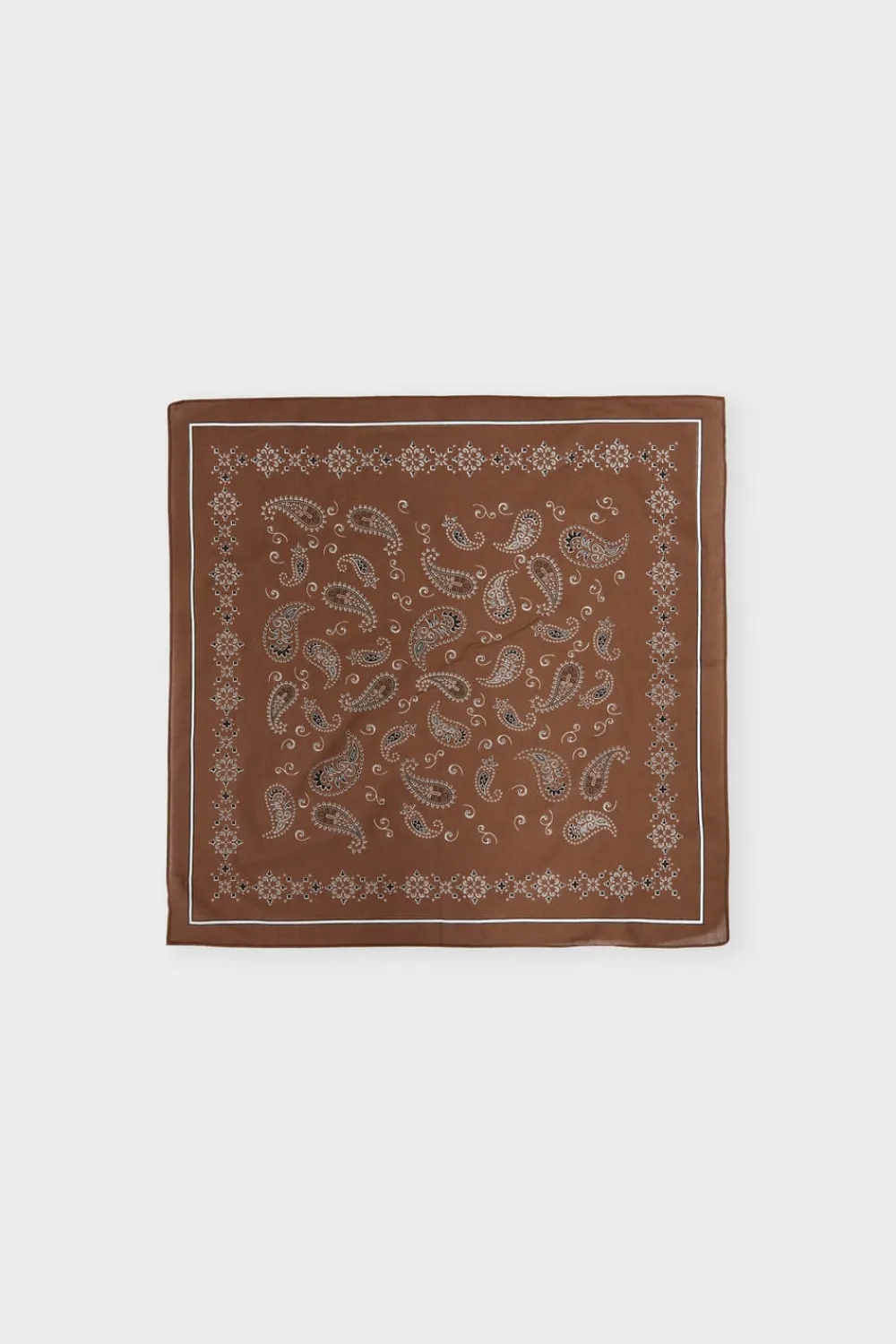 Discount ETAM Foulard estampado de algodón CHOCOLATE