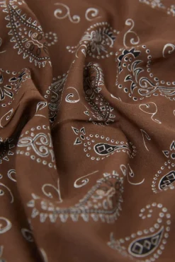 Discount ETAM Foulard estampado de algodón CHOCOLATE