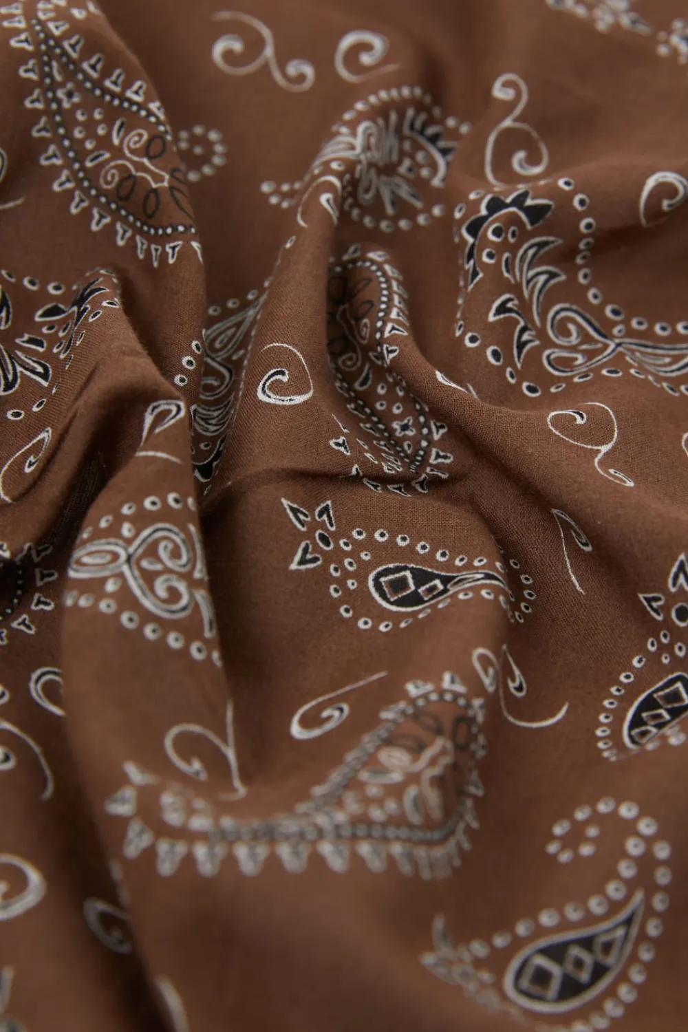 Discount ETAM Foulard estampado de algodón CHOCOLATE