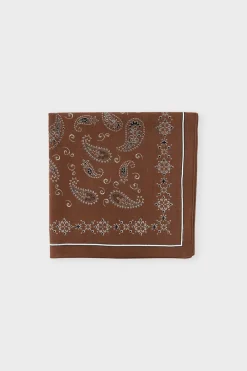 Discount ETAM Foulard estampado de algodón CHOCOLATE
