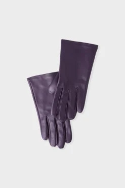 Best ETAM Guantes de cuero MORADO