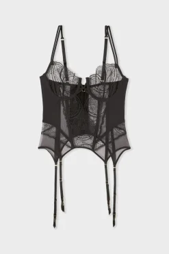 Online ETAM Guêpière en dentelle NOIR