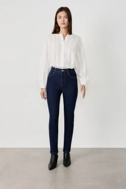 Discount ETAM Jeans slim AZUL NOCHE