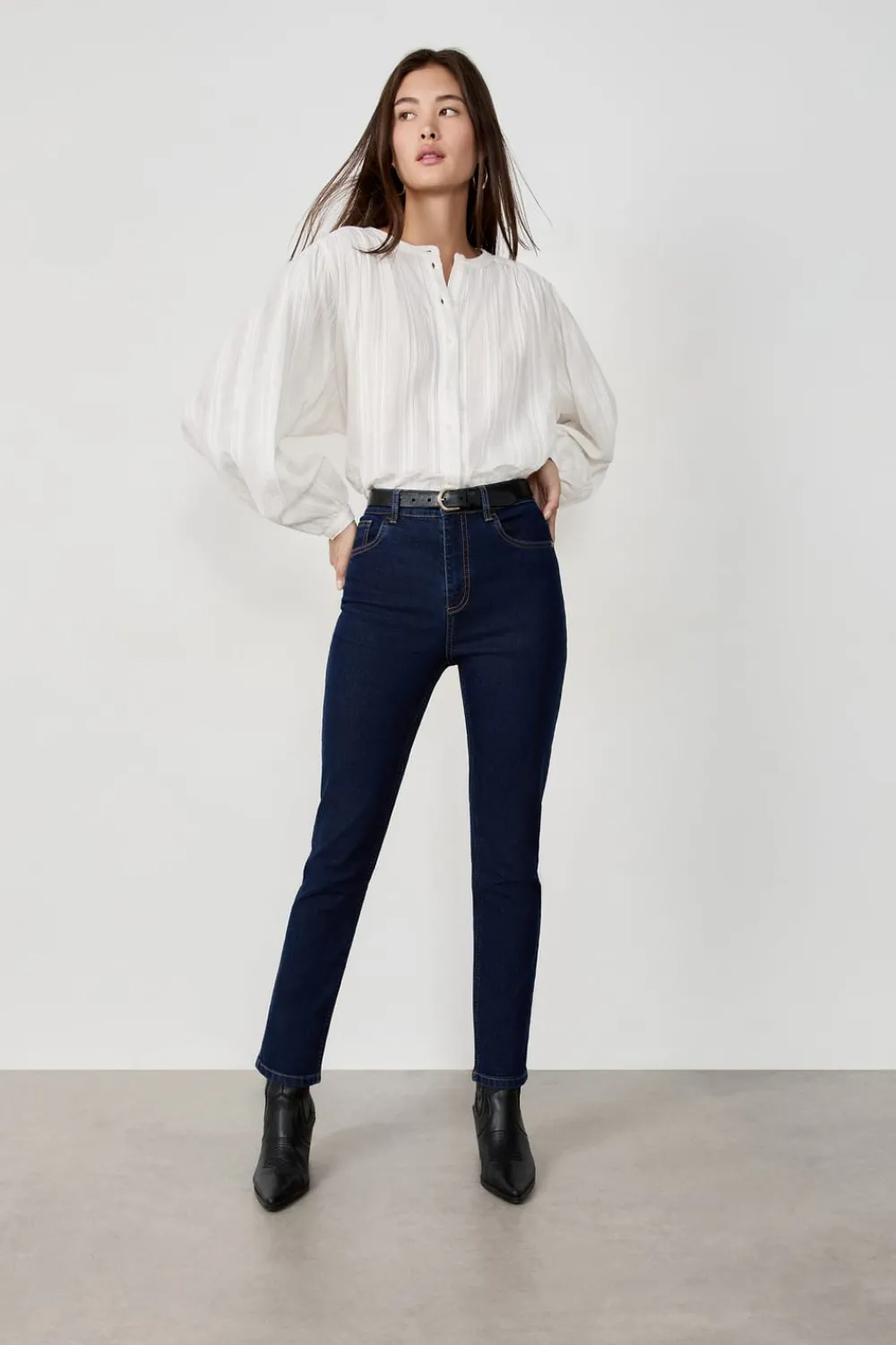 Discount ETAM Jeans slim AZUL NOCHE