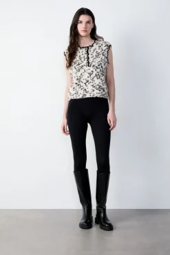 Clearance ETAM Jersey de botones sin mangas CRUDO
