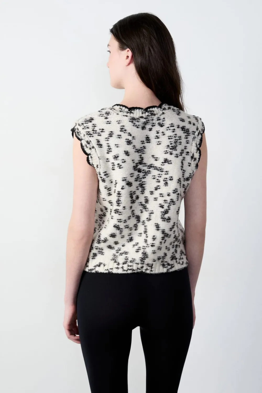 Clearance ETAM Jersey de botones sin mangas CRUDO