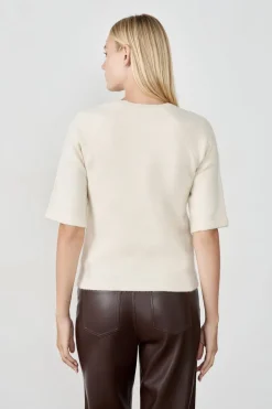 Hot ETAM Jersey de manga corta ECRU