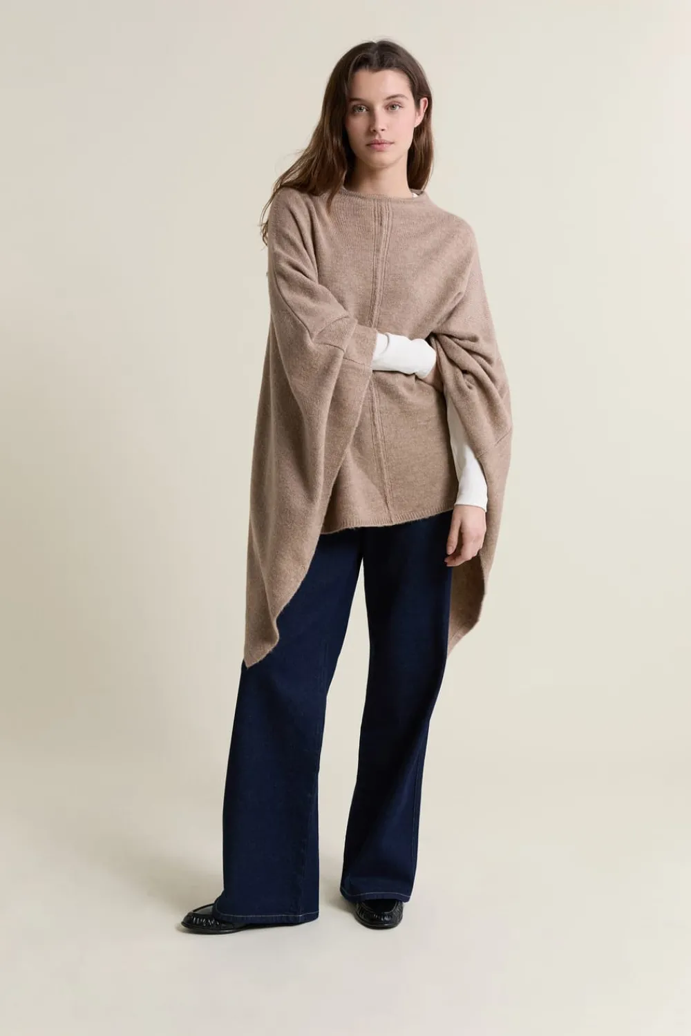 Best ETAM Jersey poncho liso GRIS