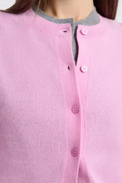 New ETAM Jersey tipo cárdigan con botones de cashmere ROSA BONBON