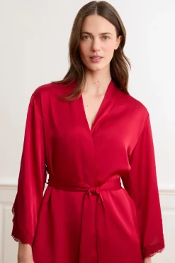 Discount ETAM Kimono satinado ROJO