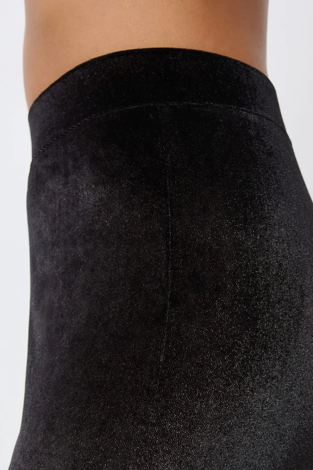 Outlet ETAM Leggings anchos tejidos brillantes NEGRO