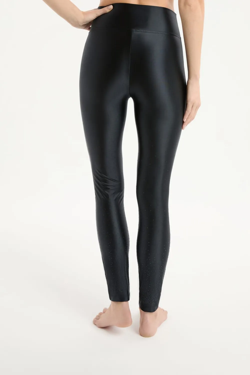 ETAM Leggings con pedrería NEGRO