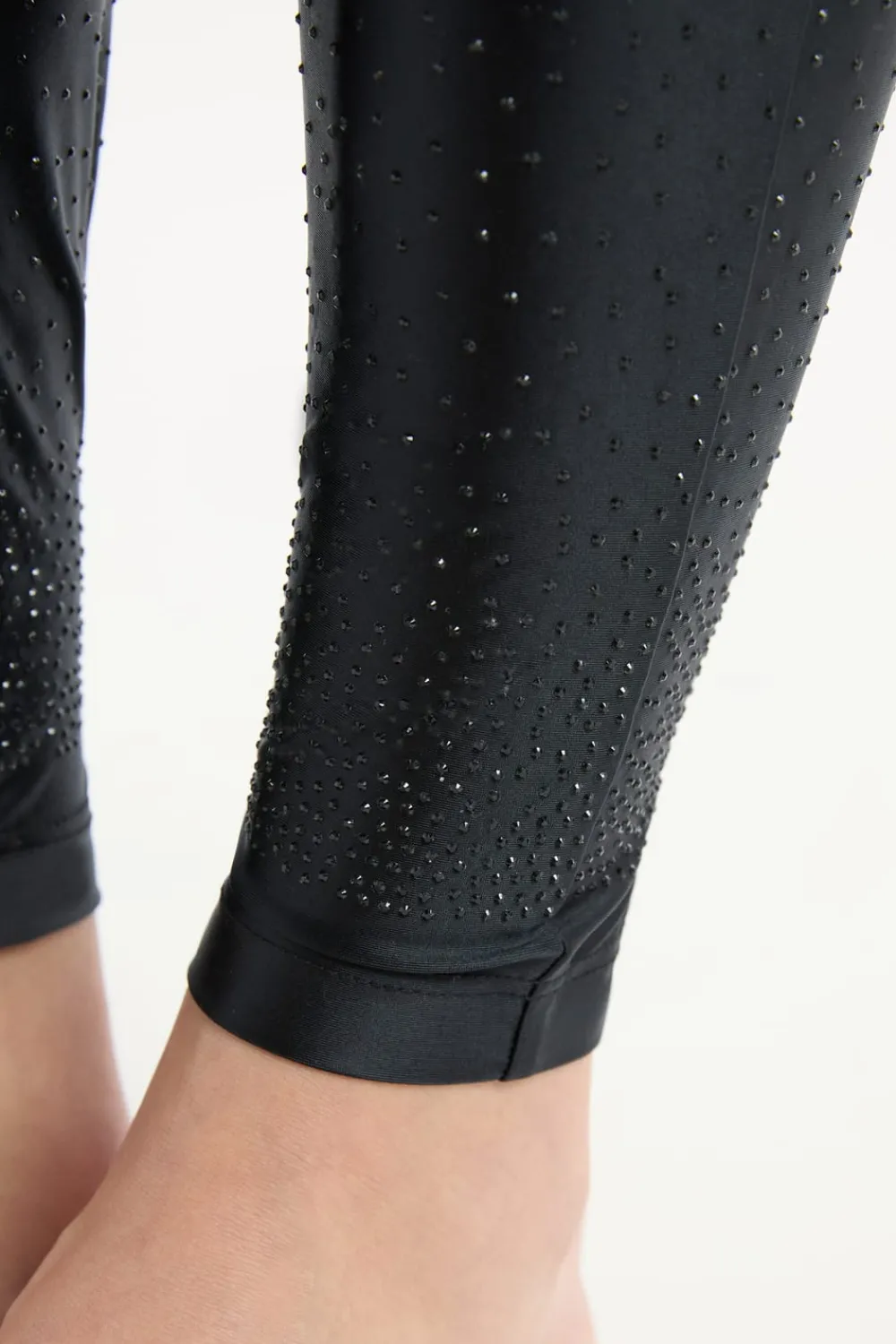 ETAM Leggings con pedrería NEGRO