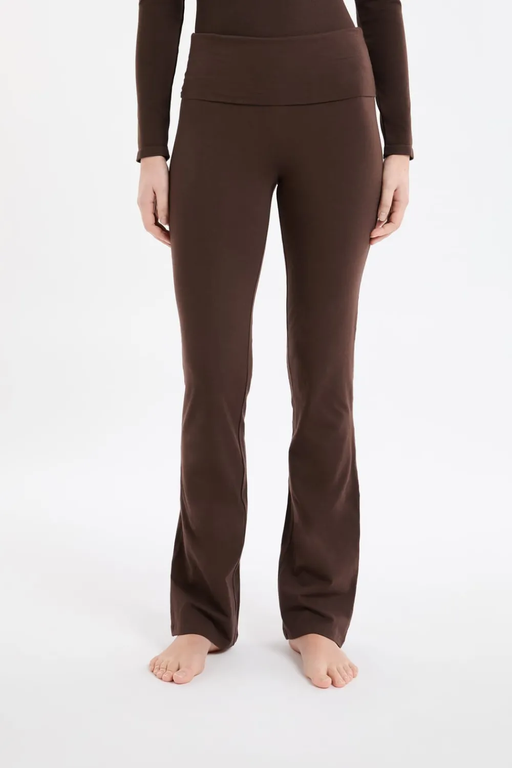 Best ETAM Leggings de algodón CHOCOLATE