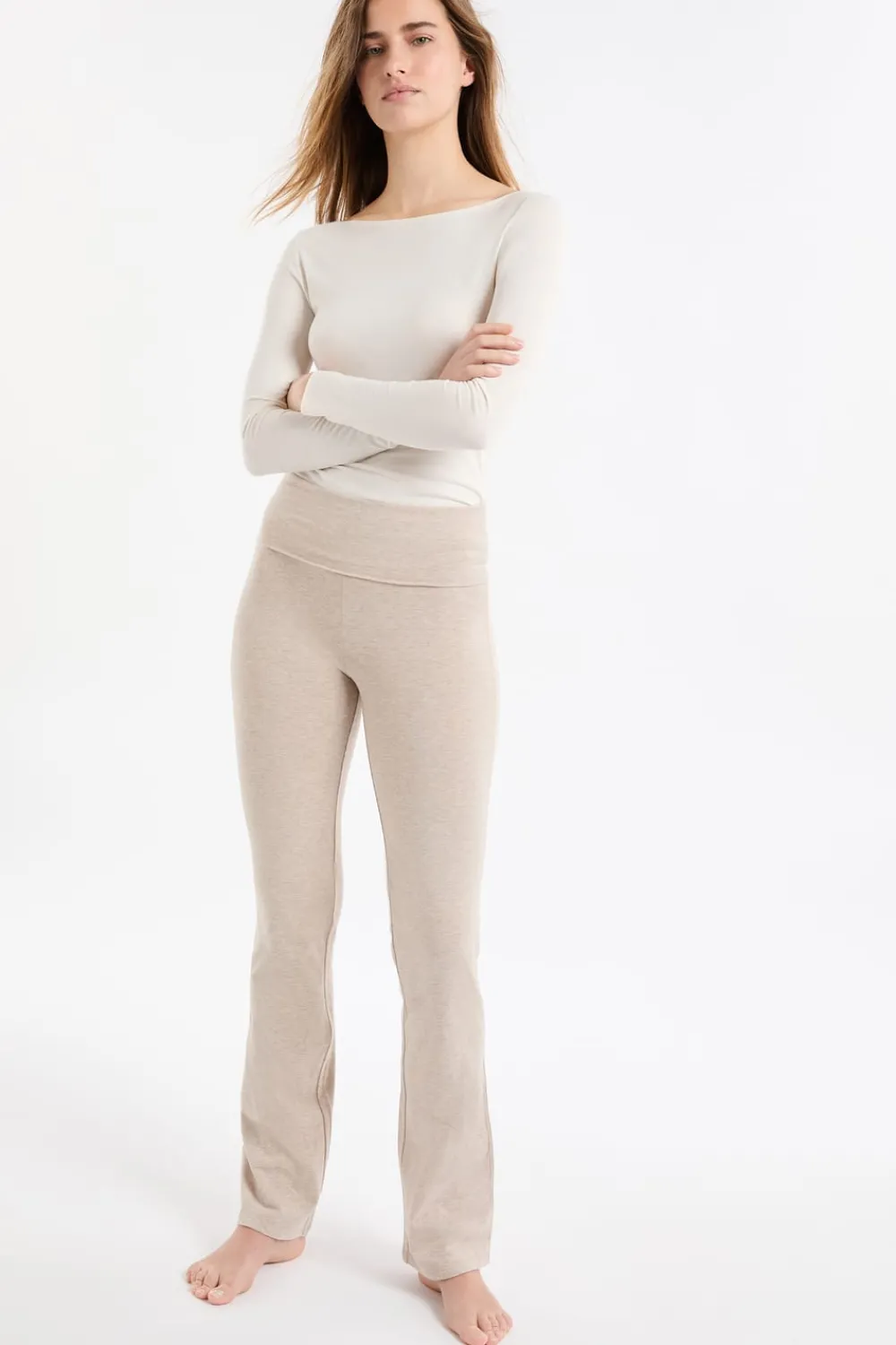 Discount ETAM Leggings de algodón MARRÓN