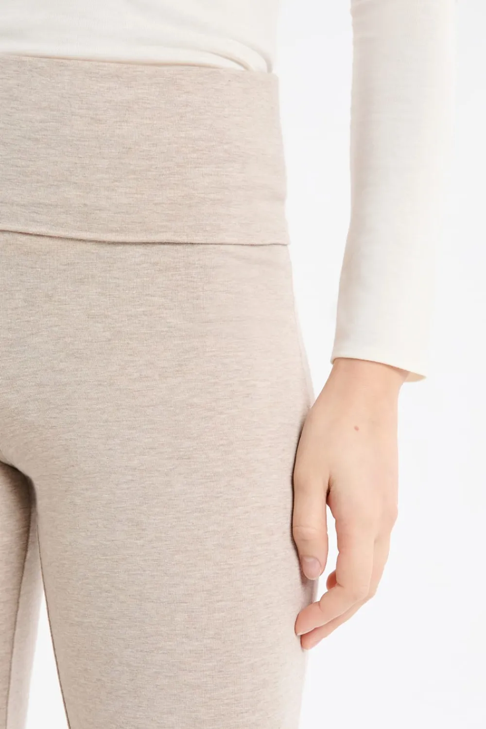 Discount ETAM Leggings de algodón MARRÓN