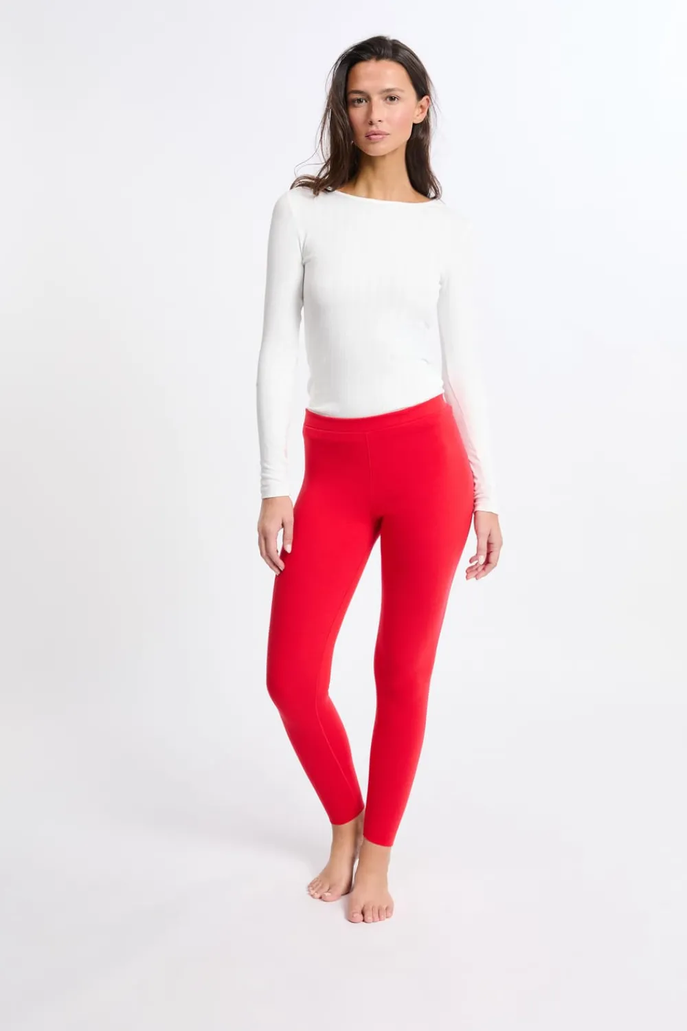 Online ETAM Leggings largos ROJO