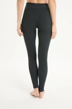 Sale ETAM Leggings largos acanalados GRIS