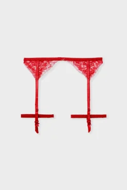 Online ETAM Liguero de encaje ROJO