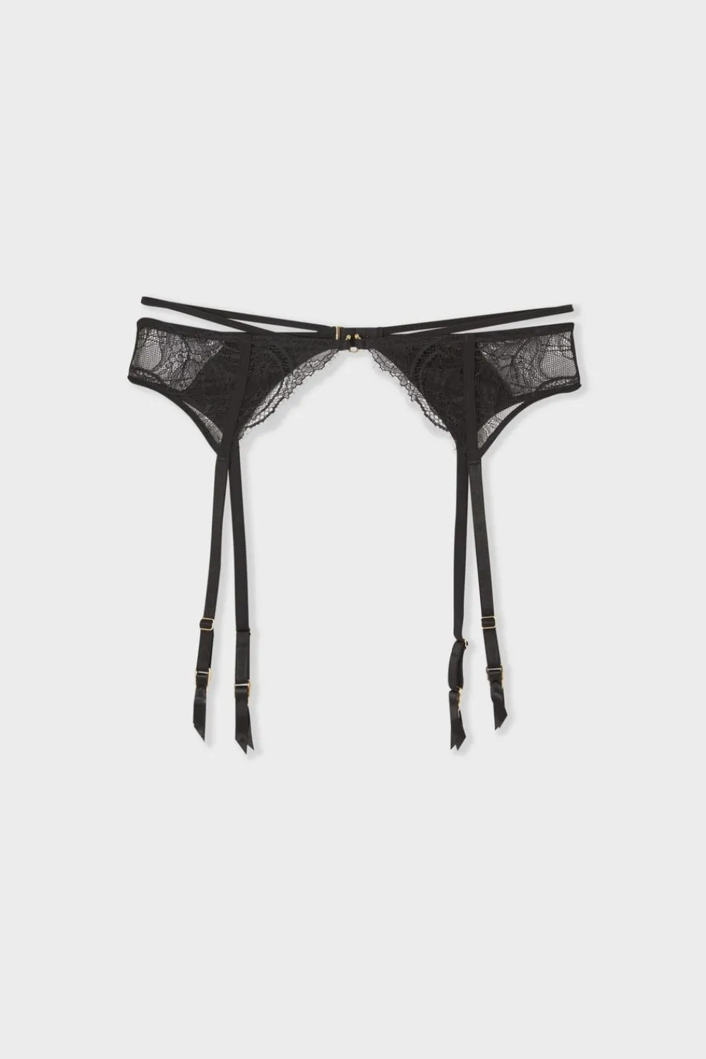 Discount ETAM Liguero de encaje NEGRO