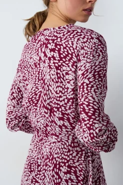 Hot ETAM Maxivestido estampado BURDEOS