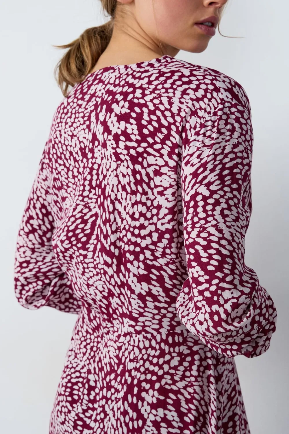 Hot ETAM Maxivestido estampado BURDEOS