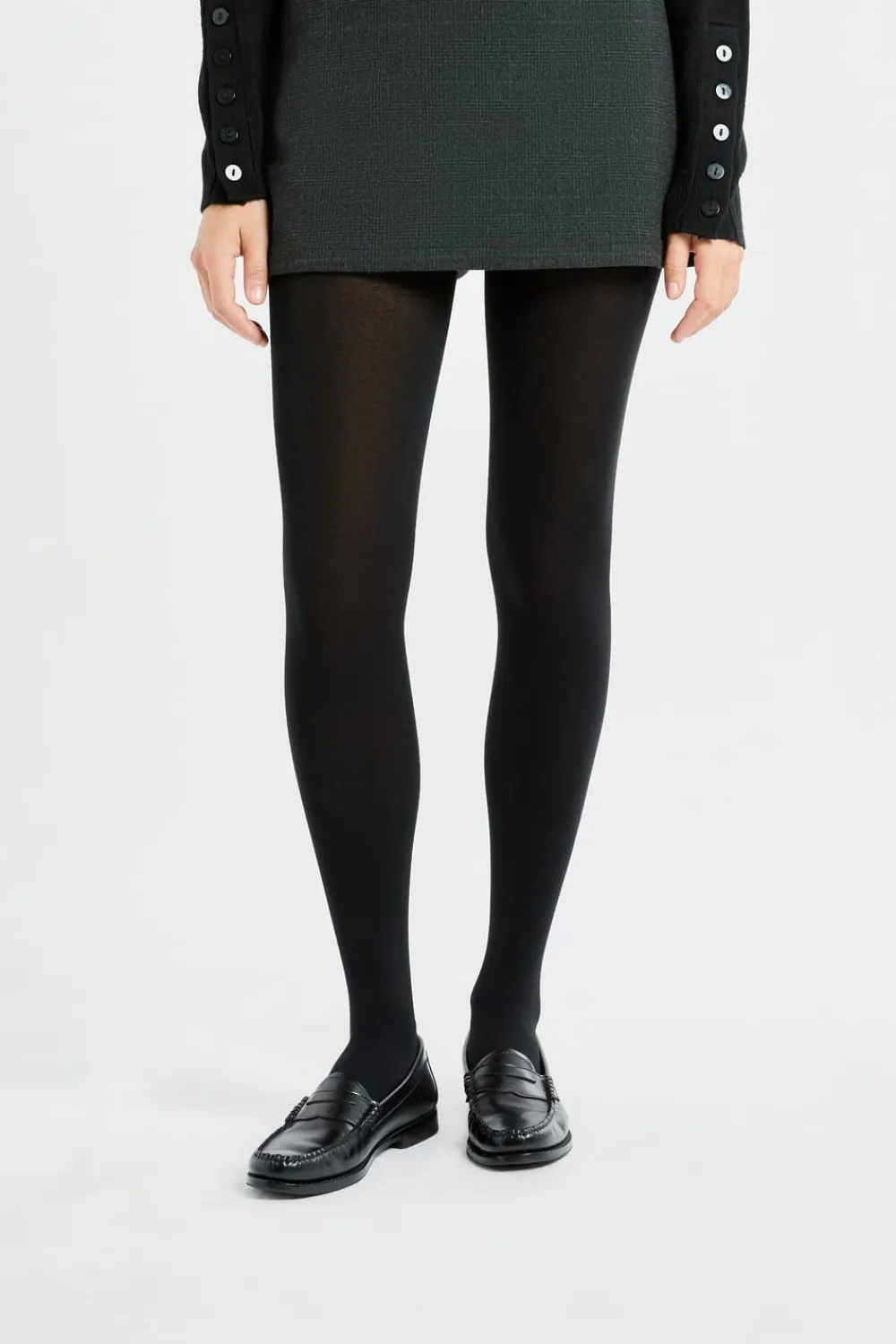 Outlet ETAM Medias opacas con cashmere NEGRO