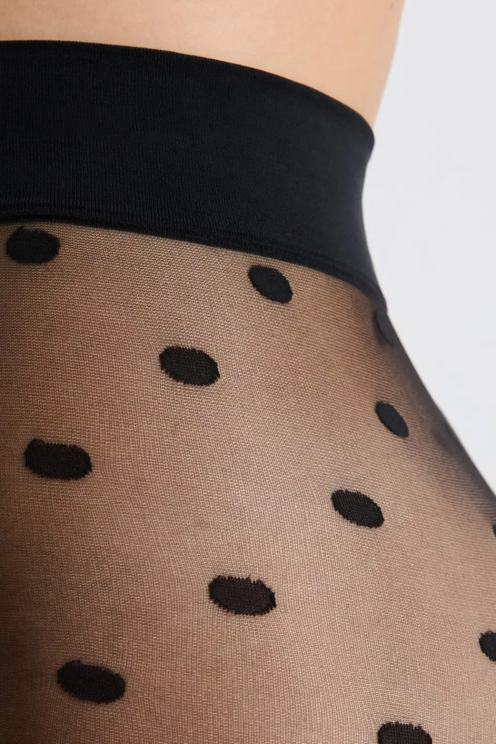 Clearance ETAM Medias transparentes con motivos - 15D NEGRO