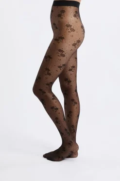 Online ETAM Medias transparentes con motivos - 15D NEGRO