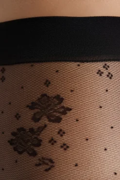 Online ETAM Medias transparentes con motivos - 15D NEGRO