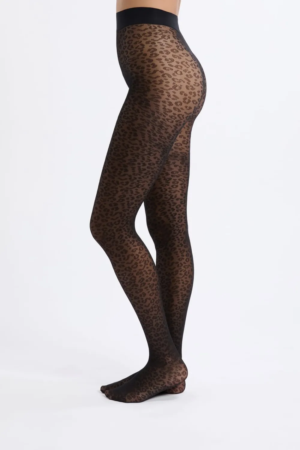 Clearance ETAM Medias transparentes con motivos - 30D NEGRO