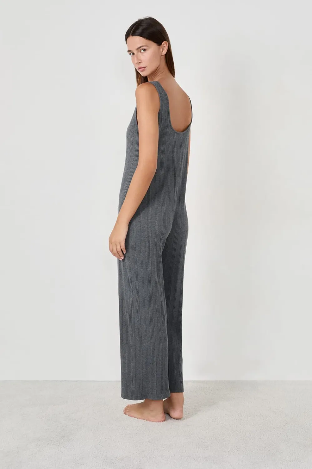 Outlet ETAM Mono de pijama GRIS OSCURO
