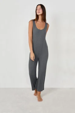 Outlet ETAM Mono de pijama GRIS OSCURO