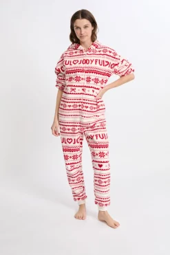 Clearance ETAM Mono estampado con capucha ROJO